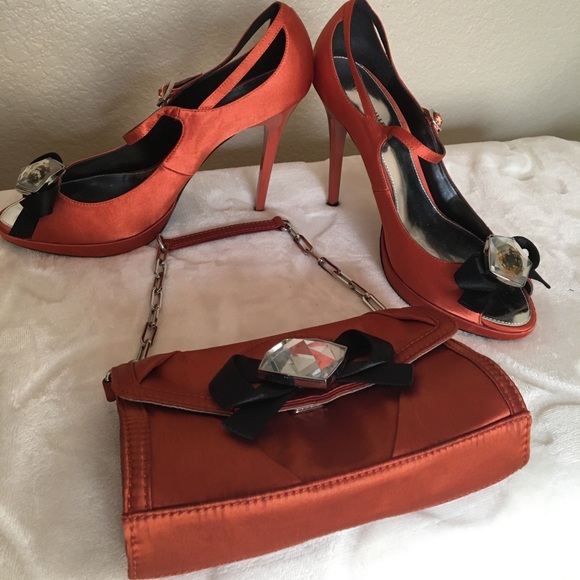 Karen Millen High Heels & matching purse - Picture 8 of 16
